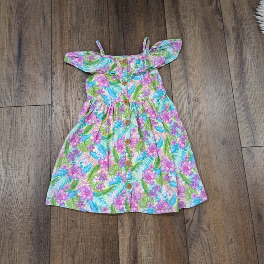 Flower Off-Shoulder Dress Sz 6